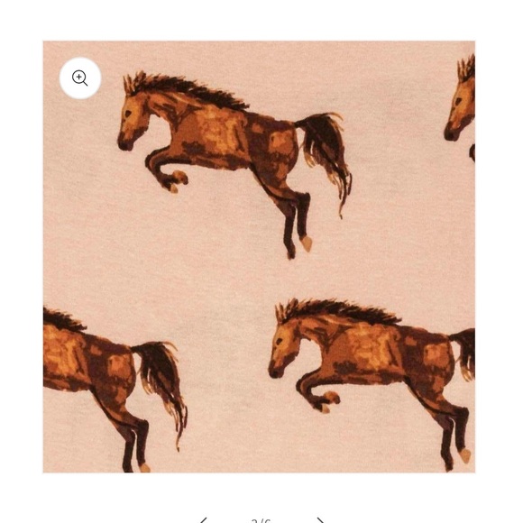 MILKBARN Horse Organic Cotton Romper Onsie 6-12 months - Picture 2 of 5